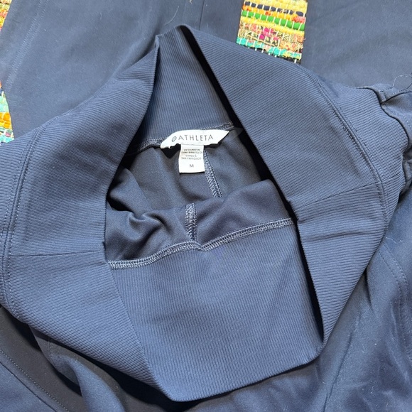 Athleta Navy Wide Leg Stretch Pants – Size Medium - Picture 2 of 4